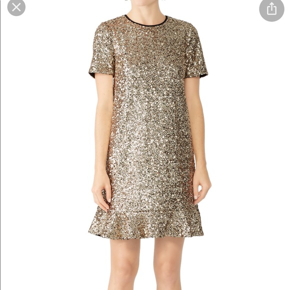 Draper James Dresses & Skirts - Draper James sequin tulip gold dress
